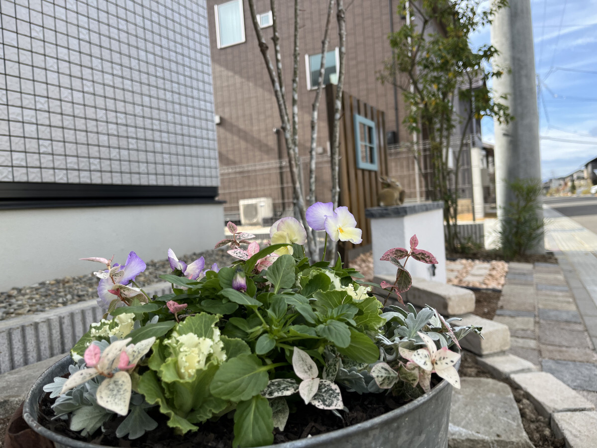 リガーデンしたエントランス